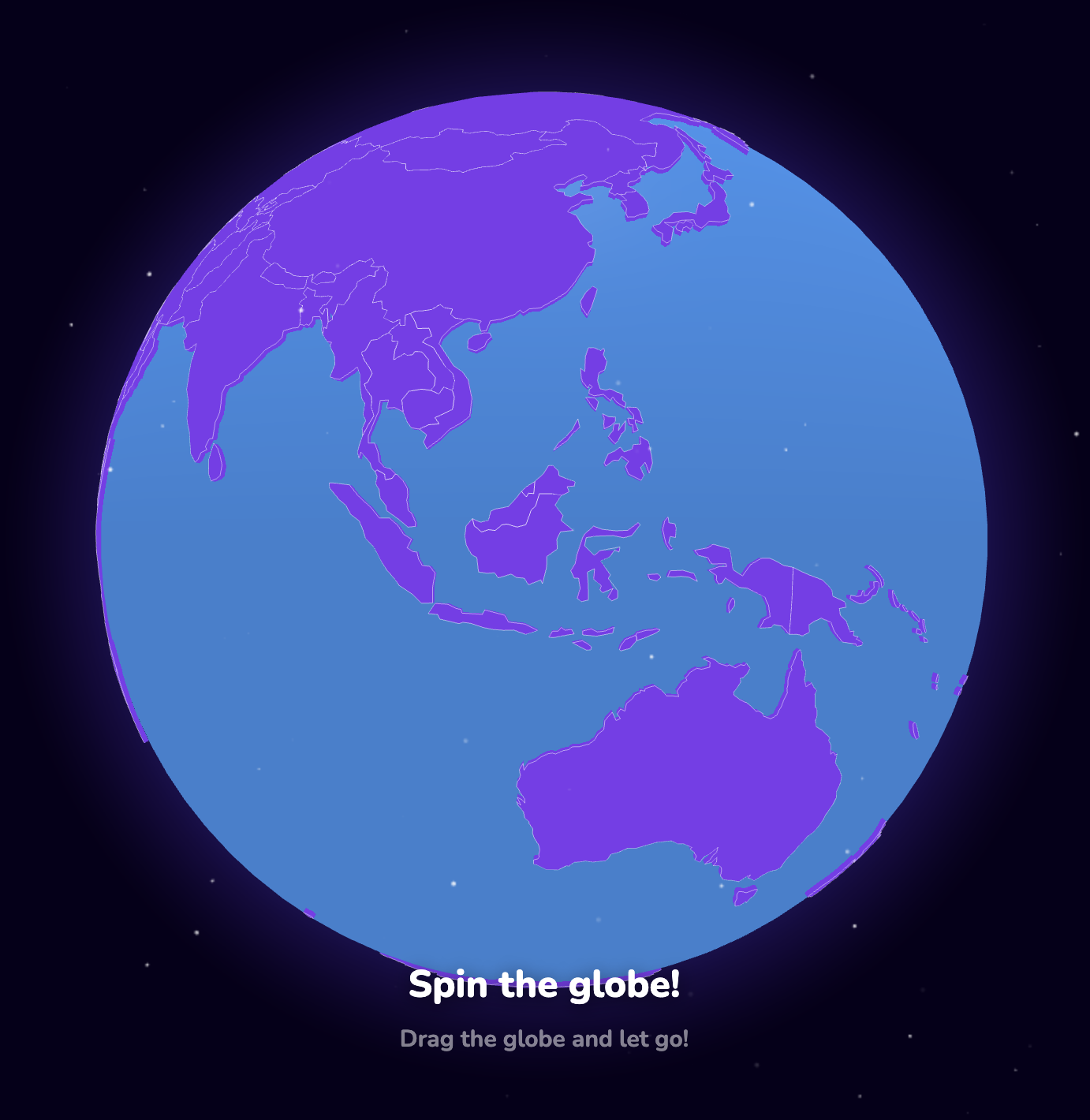 New globe built with Claude Code