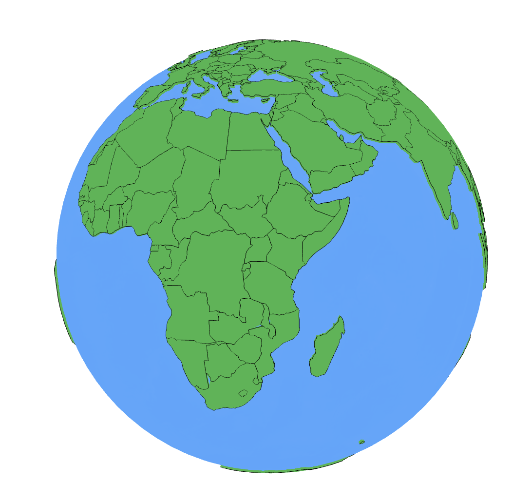 Original globe built on Bubble.io